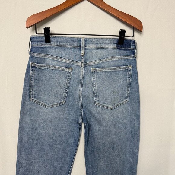 Anthropologie Etica Rae High Rise Clean Straight Leg Ankle Jeans Size 30 - Picture 8 of 16